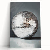 Silver Disco Ball Reflection - New Year's Eve Wall Art Print
