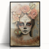 Butterfly Catrina Portrait – Día de los Muertos Canvas Art