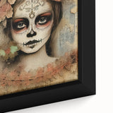 Butterfly Catrina Portrait – Día de los Muertos Canvas Art