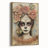 Butterfly Catrina Portrait – Día de los Muertos Canvas Art