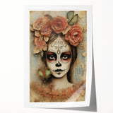 Butterfly Catrina Portrait – Día de los Muertos Canvas Art
