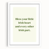 Irish Blessing St. Patrick's Day Wall Art - Celtic Home Decor
