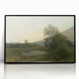 A Landscape with a Swamp - Tranquil Impressionist Art by Lajos Csordák