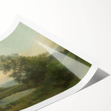 A Landscape with a Swamp - Tranquil Impressionist Art by Lajos Csordák