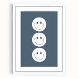 Smiley Faces - Boys Room Wall Art Kids Wall Art Prints
