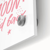 I Love You to the Moon Girls Room Wall Art – Nursery Print