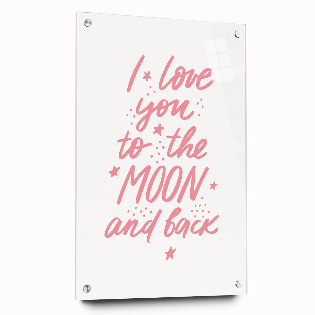 I Love You to the Moon Girls Room Wall Art – Nursery Print