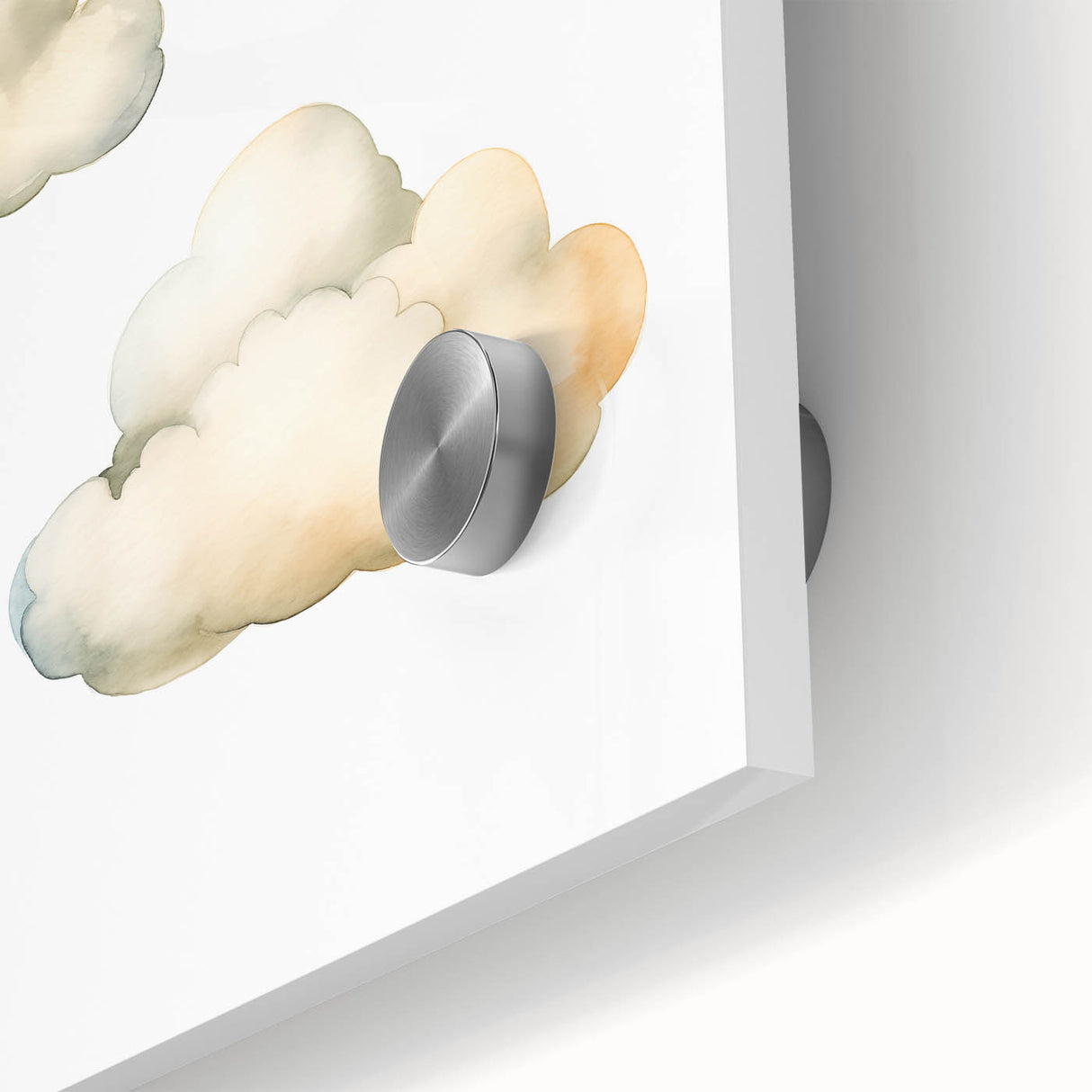 Dreamy Watercolor Clouds Nursery Wall Art - Baby Room Decor