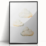 Dreamy Watercolor Clouds Nursery Wall Art - Baby Room Decor