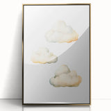 Dreamy Watercolor Clouds Nursery Wall Art - Baby Room Decor