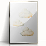 Dreamy Watercolor Clouds Nursery Wall Art - Baby Room Decor