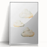 Dreamy Watercolor Clouds Nursery Wall Art - Baby Room Decor