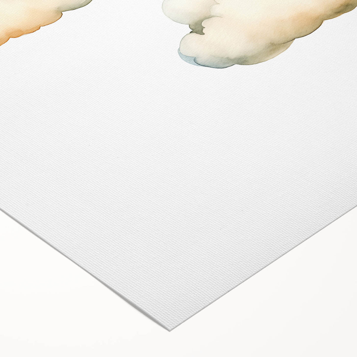 Dreamy Watercolor Clouds Nursery Wall Art - Baby Room Decor