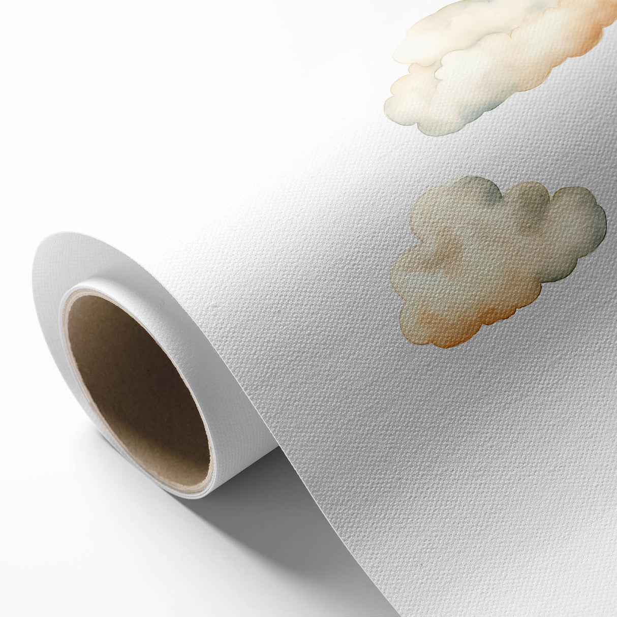 Dreamy Watercolor Clouds Nursery Wall Art - Baby Room Decor