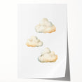 Dreamy Watercolor Clouds Nursery Wall Art - Baby Room Decor