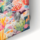 Acrylic Glass Art for Kids - Vibrant Coral Reef Nursery Print