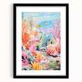 Acrylic Glass Art for Kids - Vibrant Coral Reef Nursery Print