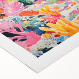 Acrylic Glass Art for Kids - Vibrant Coral Reef Nursery Print