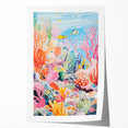 Acrylic Glass Art for Kids - Vibrant Coral Reef Nursery Print
