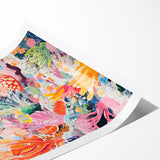 Acrylic Glass Art for Kids - Vibrant Coral Reef Nursery Print