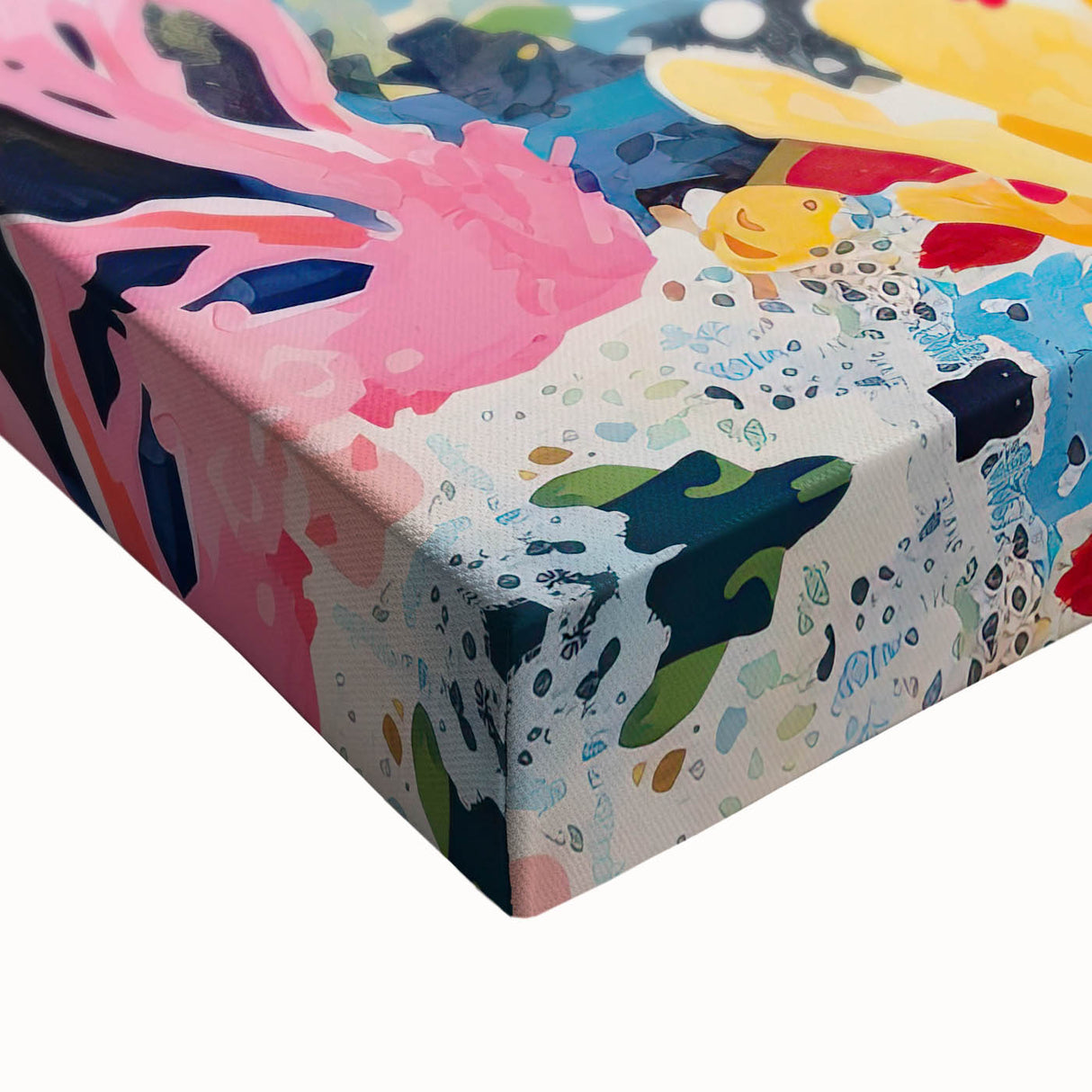 Acrylic Glass Art for Kids - Vibrant Coral Reef Nursery Print