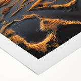 Rolled landscape canvas showcasing vibrant African-inspired wall art with intricate patterns, elegantly packaged in a protective cardboard tube for safe shipping.