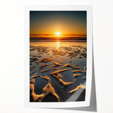 Rolled landscape print showcasing vibrant African-inspired wall art with intricate patterns and colors, packaged securely in a durable tube for safe transport and display.