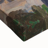 Modern Coastal Scene - Abstract Impressionist Art Print of Seaside Life