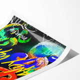 Graffiti Pop Art Wall Art – Bold Colorful Canvas Print