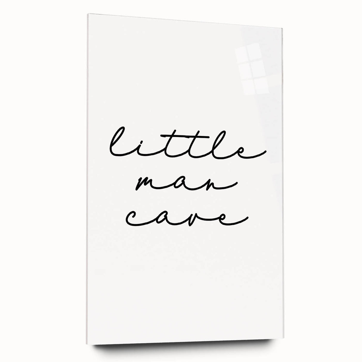 Modern Typography “Little Man Cave” Art Print for Kids Room