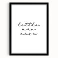 Modern Typography “Little Man Cave” Art Print for Kids Room