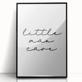 Modern Typography “Little Man Cave” Art Print for Kids Room