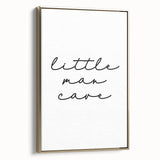 Modern Typography “Little Man Cave” Art Print for Kids Room