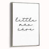 Modern Typography “Little Man Cave” Art Print for Kids Room