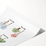 Seasons of the Year Typography Art Print – Spring, Summer, Autumn, Winter Wall Art