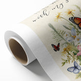 Inspirational Floral Typography Art - "It Is Well" Canvas Print