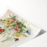 Inspirational Floral Typography Art - "It Is Well" Canvas Print