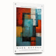 Large abstract wall art in shades of blue and green on acrylic glass, suitable for bedroom or dining room decor.