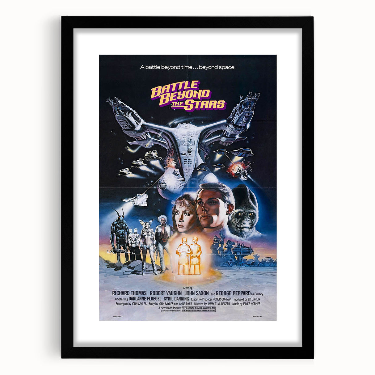Retro Wall Art - Battle Beyond the Stars Vintage Sci-Fi Poster