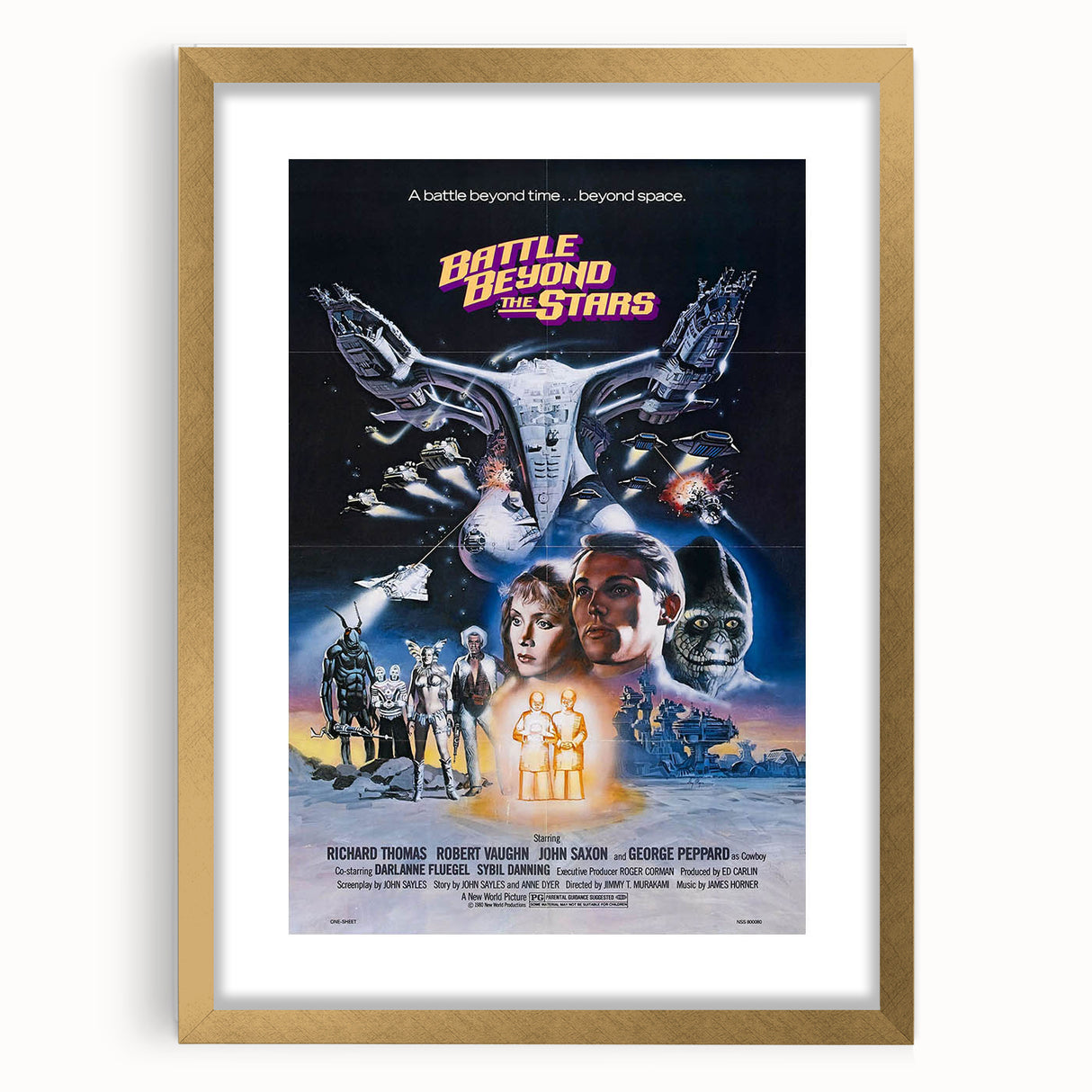 Retro Wall Art - Battle Beyond the Stars Vintage Sci-Fi Poster