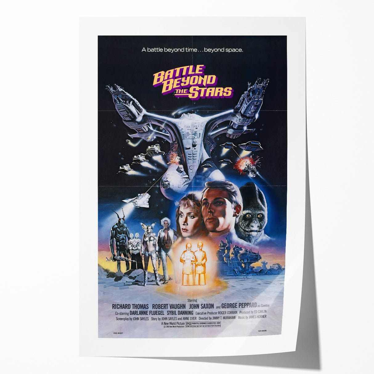 Retro Wall Art - Battle Beyond the Stars Vintage Sci-Fi Poster