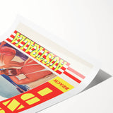 Bondi Beach Retro Travel Poster | Vintage Australian Beach Print