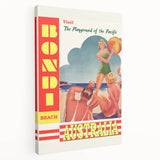 Bondi Beach Retro Travel Poster | Vintage Australian Beach Print