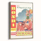Bondi Beach Retro Travel Poster | Vintage Australian Beach Print