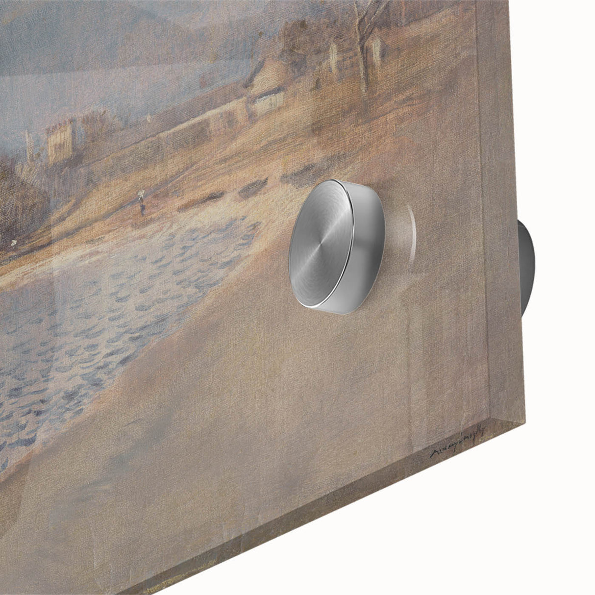 Classical Realism Art Print – Serene Landscape by the Water