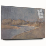 Classical Realism Art Print – Serene Landscape by the Water