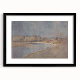 Classical Realism Art Print – Serene Landscape by the Water