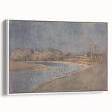 Classical Realism Art Print – Serene Landscape by the Water