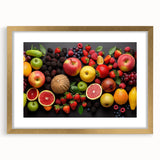 Vibrant Fruit Medley - Modern Kitchen Wall Art for Fresh Decor