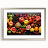 Vibrant Fruit Medley - Modern Kitchen Wall Art for Fresh Decor